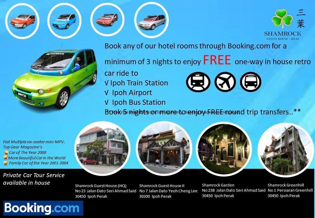 Shamrock Guest House II Ipoh 2*,  Ma­lay­sia
